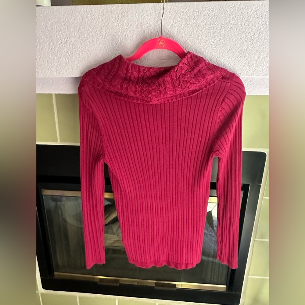 Croft&Barrow Ribbed Sweater with Cowl neck (S) NWT